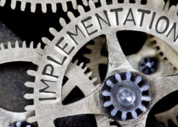 Connected gears with one gear labelled implementation